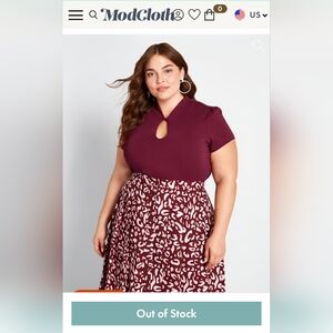 Modcloth High Society knit top